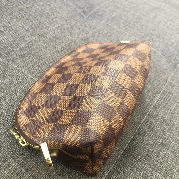 Authentic Louis Vuitton cosmetic bag pochette damier Ebene - Picture 5 of 7